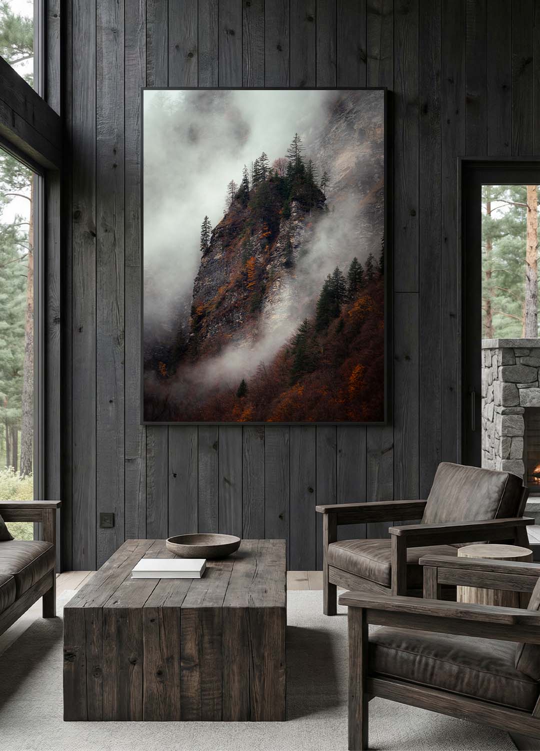 Tirage d'art - Misty Cliffrealm