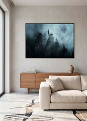 Tirage d'art - Trees on the Misty Brink