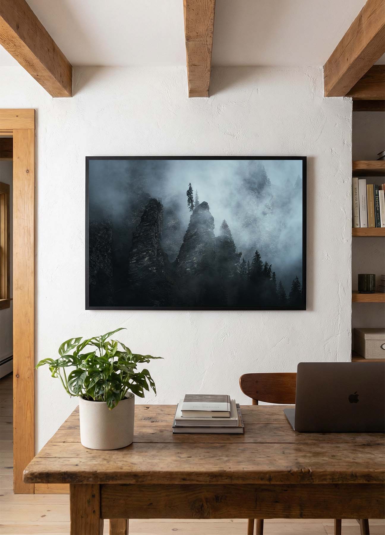 Tirage d'art - Trees on the Misty Brink