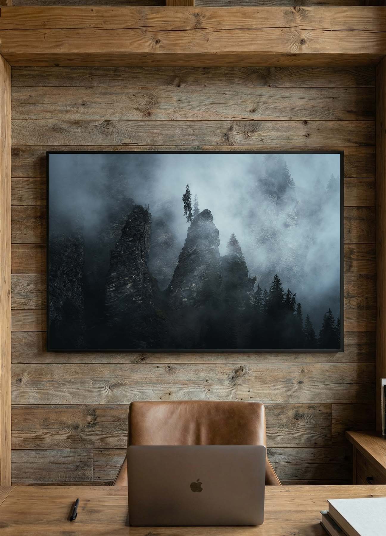 Tirage d'art - Trees on the Misty Brink