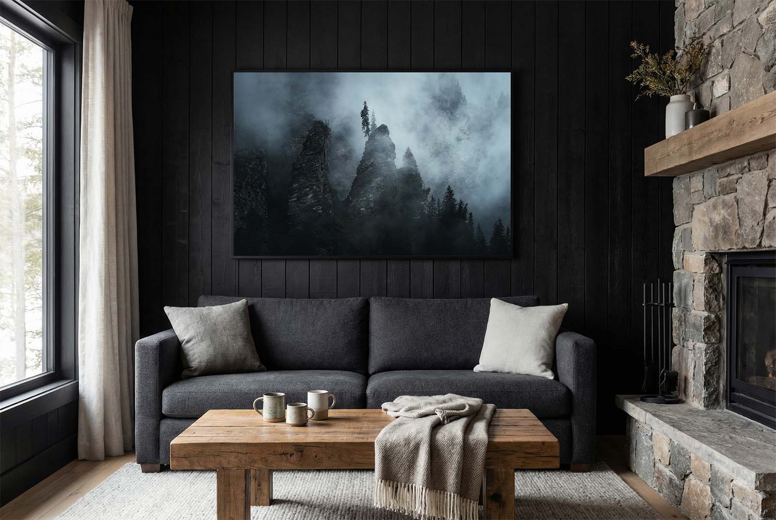 Trees on the Misty Brink