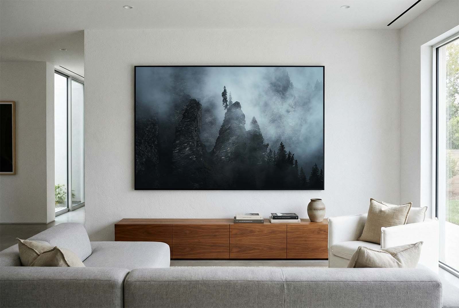 Trees on the Misty Brink